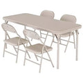 5-Piece Kids Folding Table and Chairs Set, Foldable, Children's Activity Table and Chairs Set, for Dining Room, Living Room