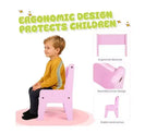 Ensemble bureau et chaise d'étude pour enfants Karl Home en MDF avec 2 compartiments de rangement