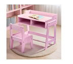 Ensemble bureau et chaise d'étude pour enfants Karl Home en MDF avec 2 compartiments de rangement