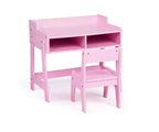 Karl Home MDF Children's Study Desk And Chair Set With 2 Storage Compartments