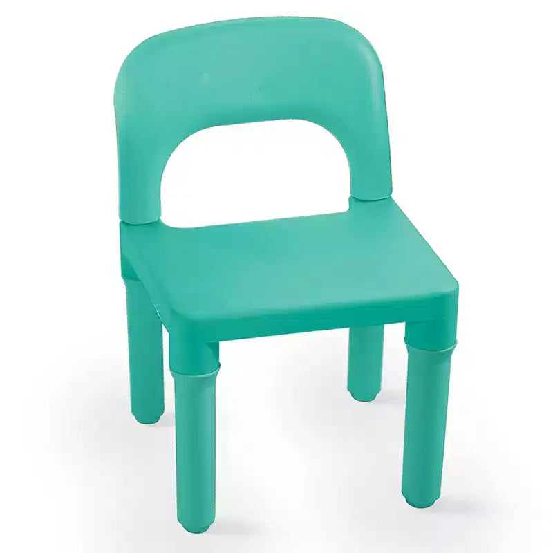 Ensemble table et 2 chaises Dolu pour enfants, mobilier de jeu en plastique taille bambin pour les 2 ans et plus