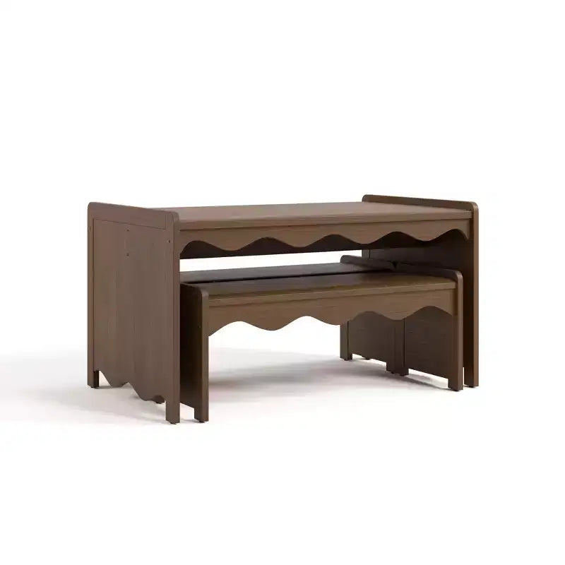 Ensemble table et bancs d'activités Montessori de luxe 3 pièces Casablanca Storkcraft pour enfants