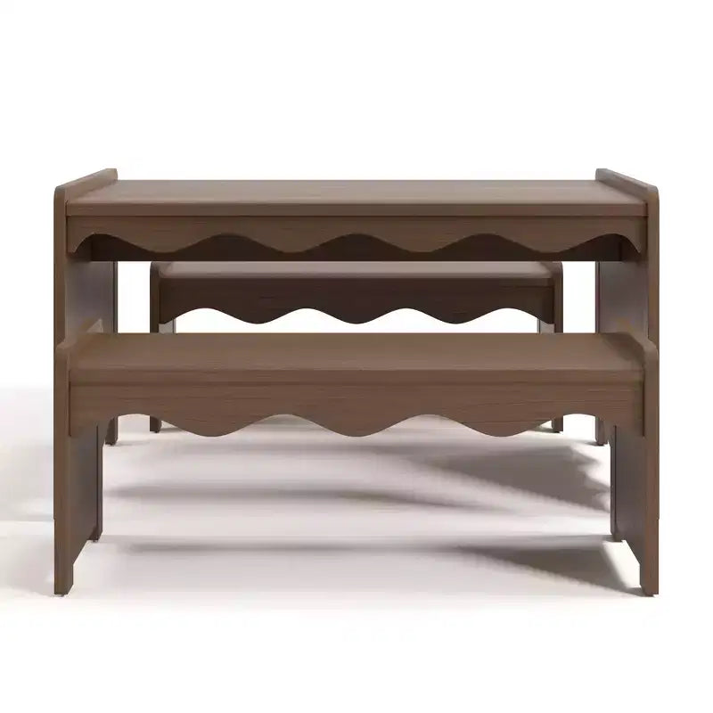 Ensemble table et bancs d'activités Montessori de luxe 3 pièces Casablanca Storkcraft pour enfants