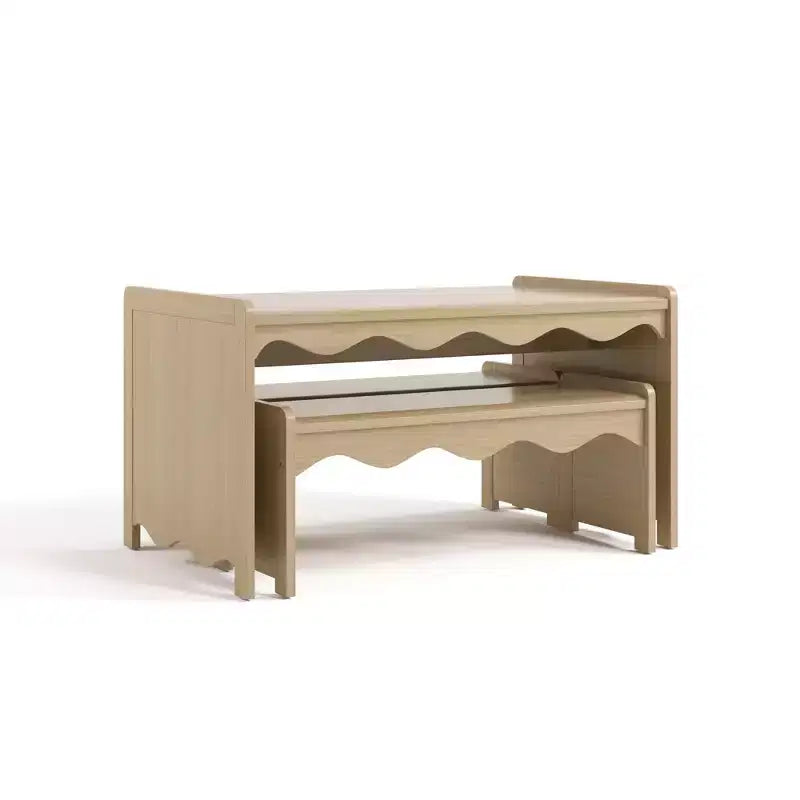 Ensemble table et bancs d'activités Montessori de luxe 3 pièces Casablanca Storkcraft pour enfants