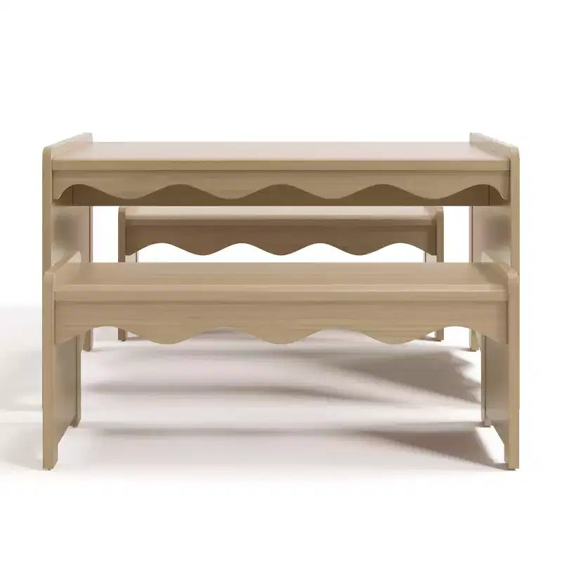 Ensemble table et bancs d'activités Montessori de luxe 3 pièces Casablanca Storkcraft pour enfants