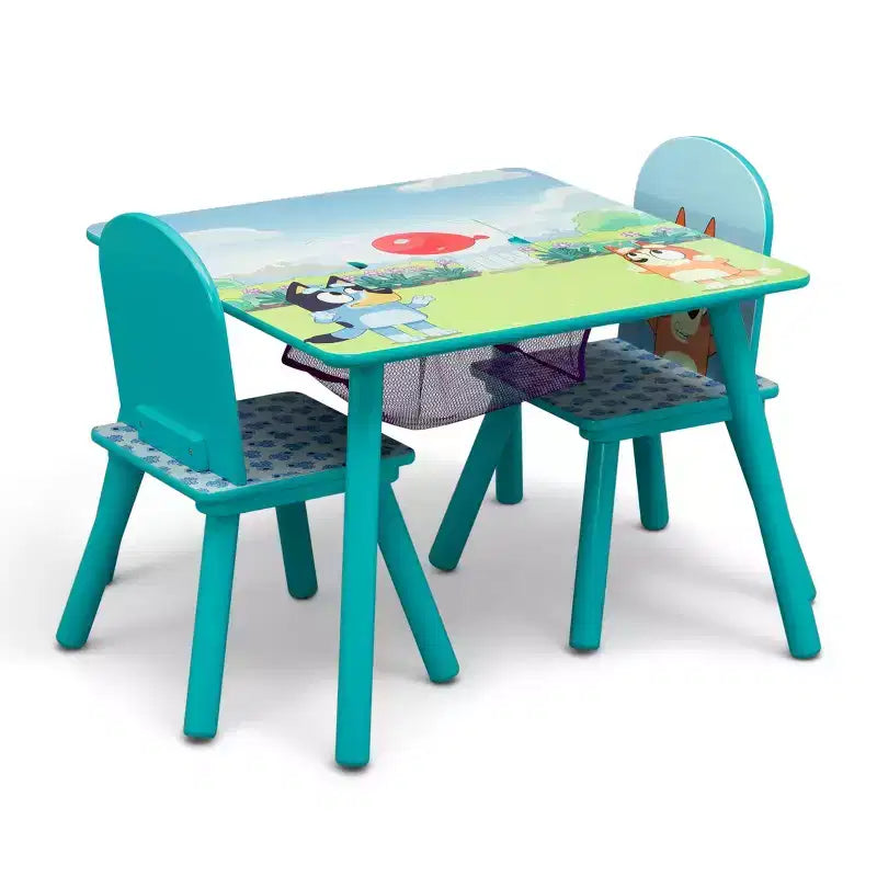 Table et 2 chaises pour enfants Delta Children Bluey avec rangement