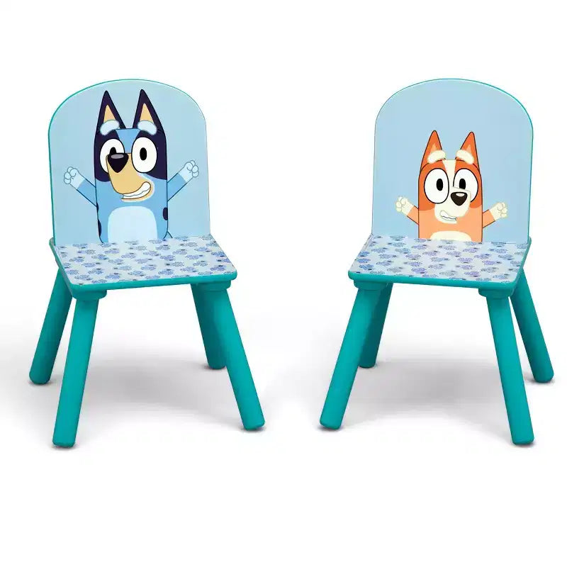 Table et 2 chaises pour enfants Delta Children Bluey avec rangement
