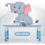 Ensemble table et chaises pour enfants, bureau réglable en hauteur avec 6 sièges pour les 2-10 ans, table d'activités artistiques et manuelles, plateau à graffitis, pieds antidérapants, capacité de 136 kg max.