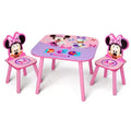 Delta Children Minnie Mouse Kids Table and 2 Chairs with Storage