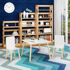 Ensemble Table et Chaises Enfant 5 Pièces Whisen, Table Enfant en Bois avec 4 Chaises Motif Animaux de Dessin Animé