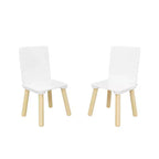Ensemble Table et Chaises Enfant 5 Pièces Whisen, Table Enfant en Bois avec 4 Chaises Motif Animaux de Dessin Animé