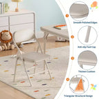 Ensemble de table et 6 chaises pliantes pour enfants, ensemble table et chaises d'activités pour enfants pour salle à manger, garderie, salles de classe
