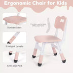 Ensemble table et chaises Kinder King pour enfants, bureau d'activités Lego pour enfants pour le dessin