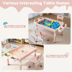 Ensemble table et chaises Kinder King pour enfants, bureau d'activités Lego pour enfants pour le dessin