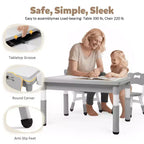 Ensemble table et chaises Kinder King pour enfants, bureau d'activités Lego pour enfants pour le dessin