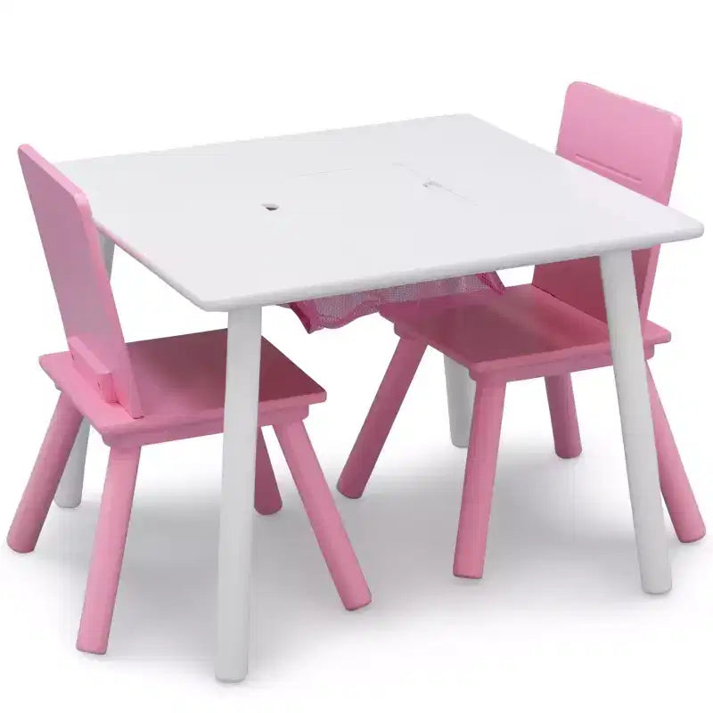 Ensemble Table et 2 Chaises pour Enfants Delta Children avec Rangement
