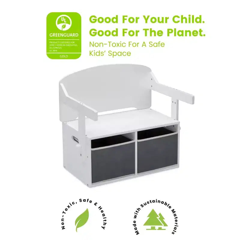 Banc d'activités convertible 3-en-1 MySize de Delta Children