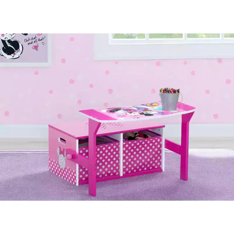 Banc d'activités 3 en 1 Minnie Mouse de Delta Children