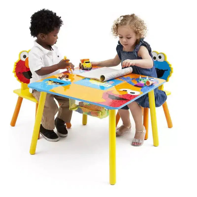 Ensemble table et chaises Delta Children Sesame Street avec rangement