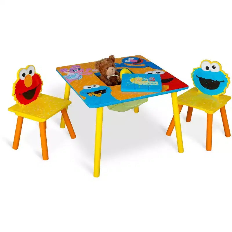 Ensemble table et chaises Delta Children Sesame Street avec rangement