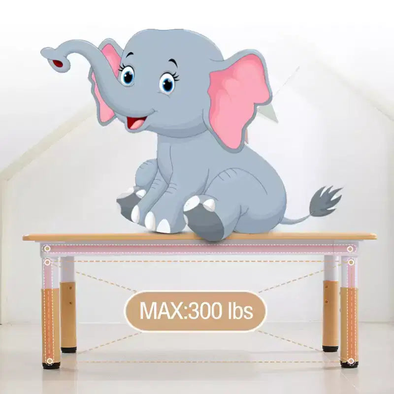 Ensemble table et 6 chaises pour enfants, réglable en hauteur, bureau multifonctionnel, chaises ergonomiques, pour salles de classe, garderies