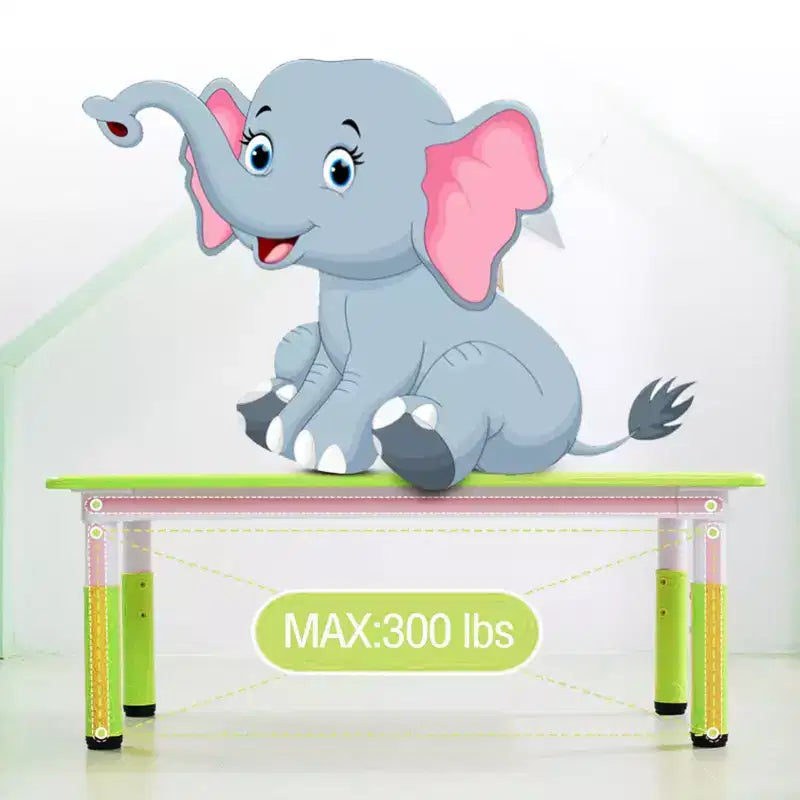 Ensemble table et 6 chaises pour enfants, réglable en hauteur, bureau multifonctionnel, chaises ergonomiques, pour salles de classe, garderies