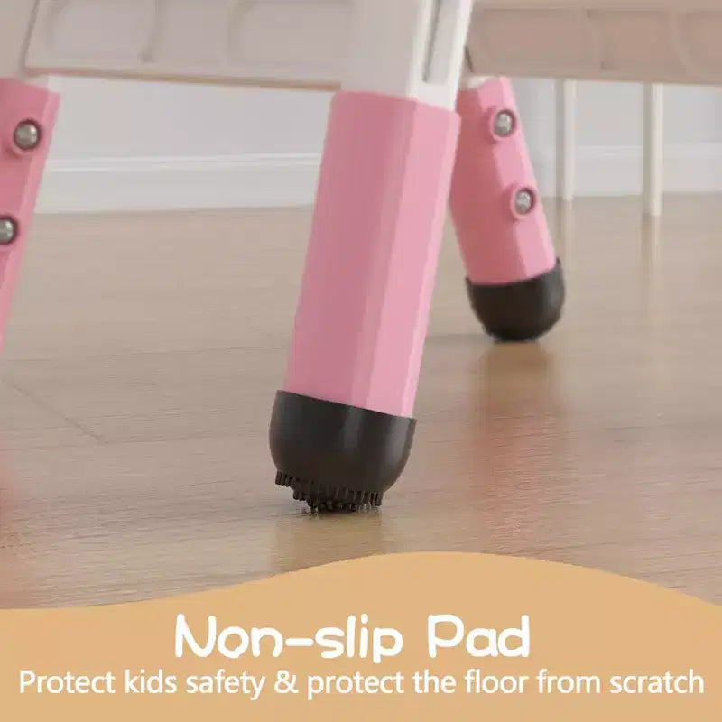 Lot de 2 chaises pour enfants avec réglage en hauteur sur 3 niveaux, chaise en plastique pour tout-petits pour usage intérieur et extérieur, de 2 à 12 ans