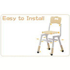 Lot de 2 chaises pour enfants avec réglage en hauteur sur 3 niveaux, chaise en plastique pour tout-petits pour usage intérieur et extérieur, de 2 à 12 ans
