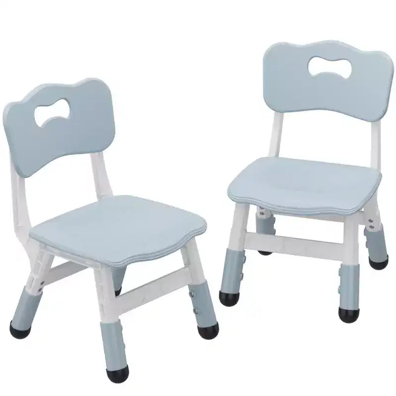 Lot de 2 chaises pour enfants avec réglage en hauteur sur 3 niveaux, chaise en plastique pour tout-petits pour usage intérieur et extérieur, de 2 à 12 ans
