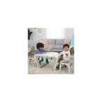 HomeStock Chevalet et table d'art 2-en-1 pour enfants avec hauteur réglable, tabourets et rangement pour le jeu créatif