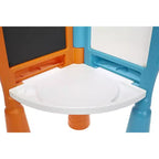 Centre d'activités 2-en-1 HomeStock pour enfants avec bureau, chevalet, tableau noir et rangement intégré pour jeu créatif