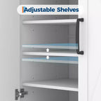 Meuble de rangement pour chaussures, organisateur de chaussures de style ferme moderne avec 6 étagères réglables et 2 tiroirs, meuble d'entrée autoportant pour salon