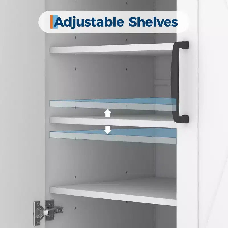Meuble de rangement pour chaussures, organisateur de chaussures de style ferme moderne avec 6 étagères réglables et 2 tiroirs, meuble d'entrée autoportant pour salon