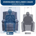 Fauteuil inclinable massant et chauffant, fauteuil planeur avec poches latérales et porte-gobelet pour salon