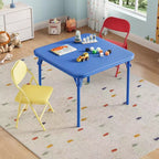Ensemble Table et Chaises Pliables pour Enfants, Portable Léger pour Tout-Petits, Montage Facile sans Outil pour Activités Manuelles, Repas et Apprentissage