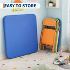 Ensemble Table et Chaises Pliables pour Enfants, Portable Léger pour Tout-Petits, Montage Facile sans Outil pour Activités Manuelles, Repas et Apprentissage