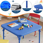 Ensemble Table et Chaises Pliables pour Enfants, Portable Léger pour Tout-Petits, Montage Facile sans Outil pour Activités Manuelles, Repas et Apprentissage