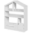 Bibliothèque pour enfants, organisateur de rangement de jouets, bibliothèque en bois pour tout-petits avec lumière à détecteur de mouvement, bibliothèque maison de poupée pour chambre à coucher, salle de classe, jardin d'enfants