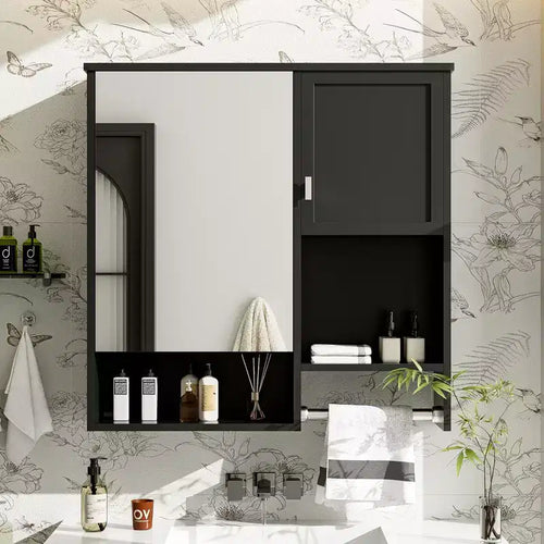Armoire de toilette murale 29" x 28" avec miroir et porte-serviettes