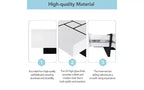 Table basse extensible avec plateau de puzzle et 4 rangements cachés, Table basse intelligente, Table carrée avec plateau coulissant extensible, Table de salon