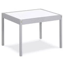Etokfoks Ensemble Table et Deux Chaises Effaçables à Sec 3 Pièces pour Enfants Bois Massif Gris Construction Durable Facile à Nettoyer Espace Créatif pour l'Art et le Jeu