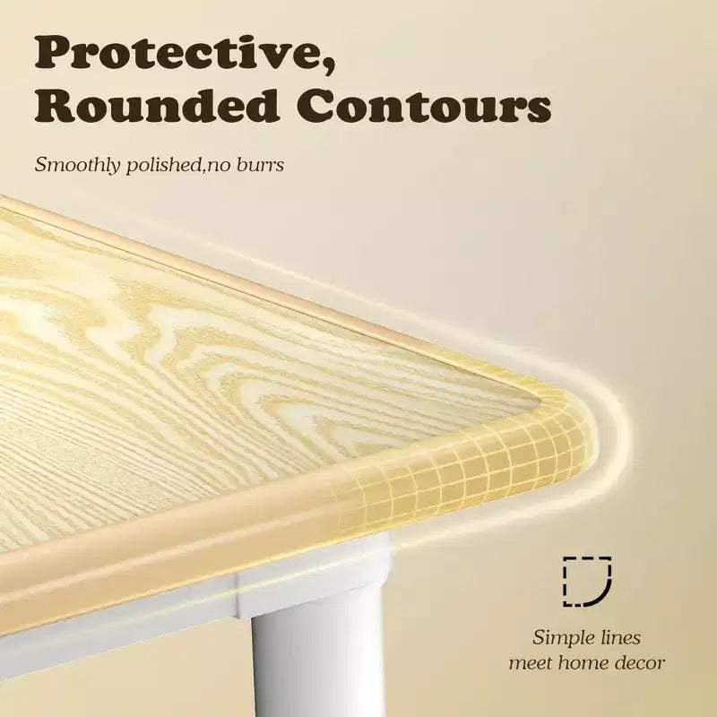 Ensemble table et 4 chaises Kinder King pour enfants, table d'activités à hauteur réglable, surface de dessin facile à nettoyer, pieds antidérapants, rectangulaire 80 cm
