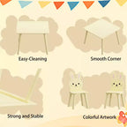 Ensemble table et chaises pour enfants GDFStudio Willow avec motif animaux mignons