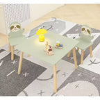 Ensemble table et chaises pour enfants GDFStudio Willow avec motif animaux mignons