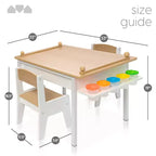 Ensemble table et chaise d'activités pour enfants 2-en-1 Milliard