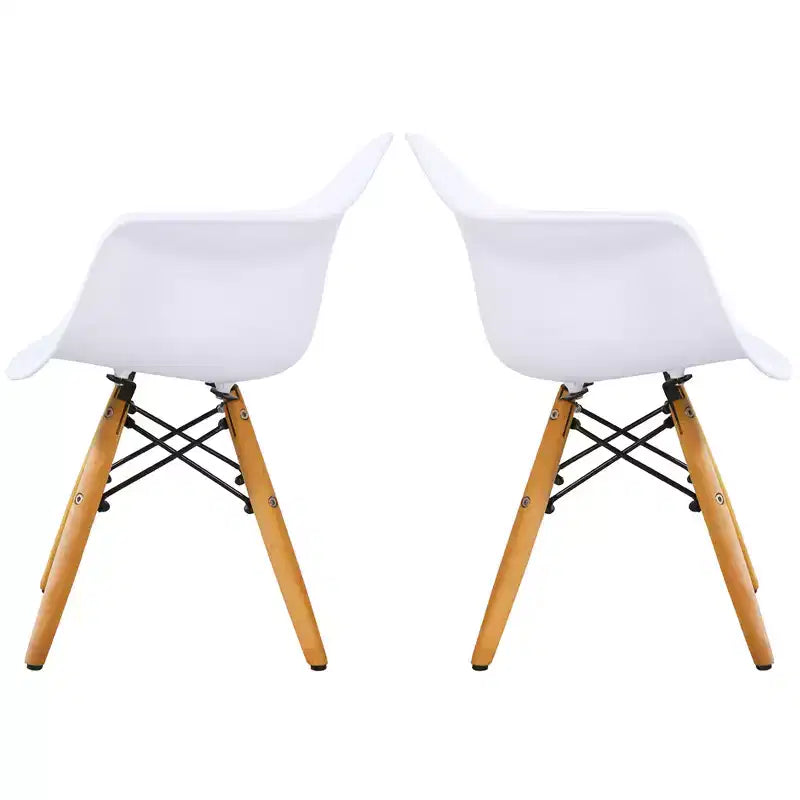Costway Table et 4 chaises pour enfants Construction Solide Ensemble de 5 pièces Table à manger Enfant Blanc