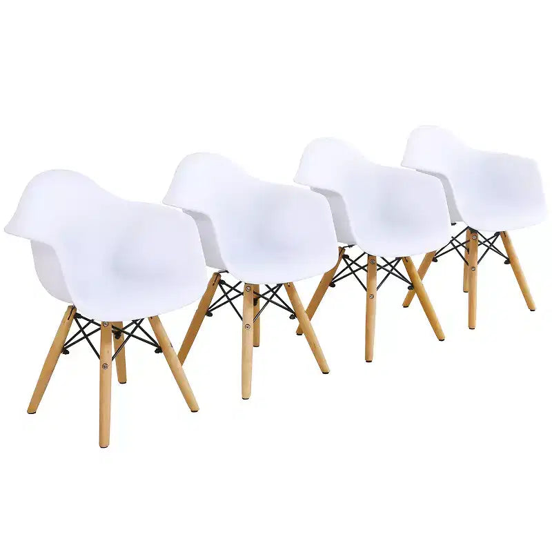 Costway Table et 4 chaises pour enfants Construction Solide Ensemble de 5 pièces Table à manger Enfant Blanc