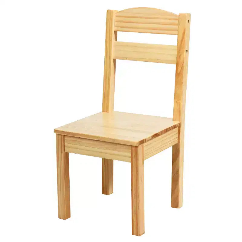 Costway Ensemble Table et Chaises 5 Pièces pour Enfants, Meuble de Salle de Jeu en Bois de Pin Naturel