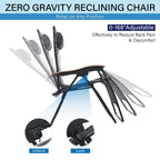 Fauteuil de relaxation zéro gravité XL surdimensionné rembourré avec accoudoirs plus larges et porte-gobelet réglable - N/A