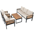 Ensemble de canapé de jardin 4 pièces